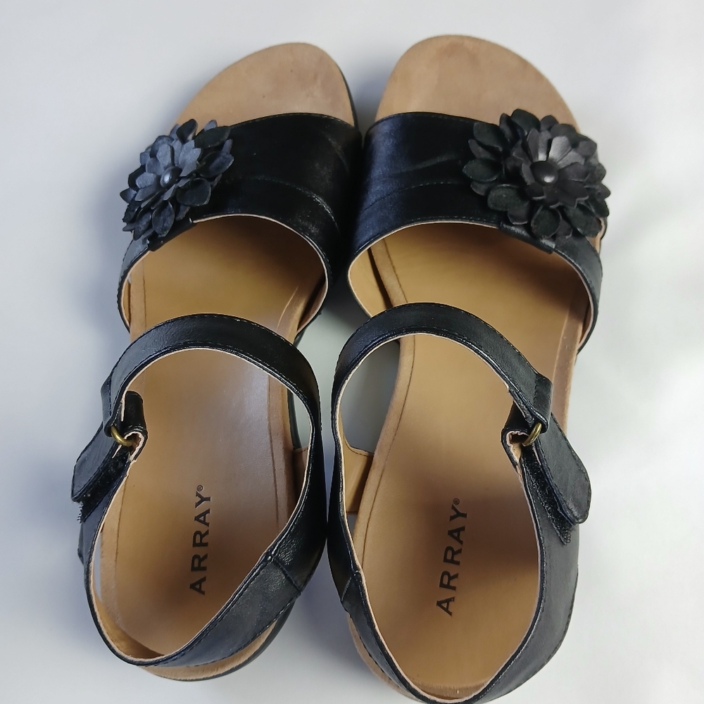 Array Floral Sandals With Ankle Strap 9.5 Narrow - Picture 3 of 6